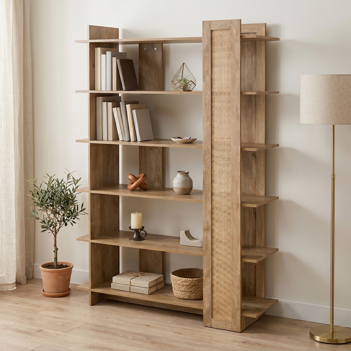 product_pako_086-000025 Βιβλιοθήκη Oslo sonoma 100x32x146.5εκ - Image 1