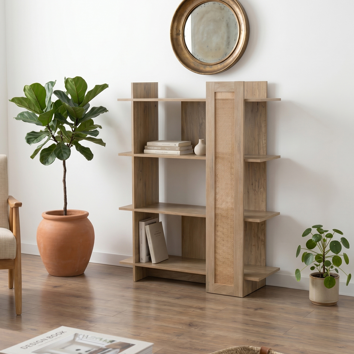 product_pako_086-000026 Βιβλιοθήκη Oslo sonoma 75x32x95εκ - Image 1