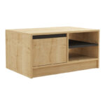 Τραπέζι σαλονιού Narli σε oak απόχρωση 90x60x45εκ - Image 2