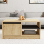 Τραπέζι σαλονιού Narli σε oak απόχρωση 90x60x45εκ - Image 3