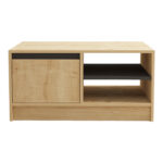 Τραπέζι σαλονιού Narli σε oak απόχρωση 90x60x45εκ - Image 5