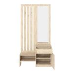 Έπιπλο εισόδου με καθρέπτη Citra sonoma 100x34.3x199.5εκ - Image 3