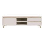 Έπιπλο τηλεόρασης Belka κρεμ με oak 155x45x53,6εκ - Image 2