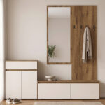 Έπιπλο εισόδου Ansia καρυδί oak 210x44,7x175εκ - Image 2