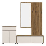 Έπιπλο εισόδου Ansia καρυδί oak 210x44,7x175εκ - Image 3