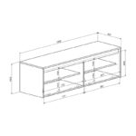 Έπιπλο εισόδου Ansia καρυδί oak 210x44,7x175εκ - Image 4