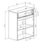 Έπιπλο εισόδου Ansia καρυδί oak 210x44,7x175εκ - Image 5