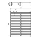 Κρεβάτι διπλό Lucabel κρεμ 160x200εκ - Image 5