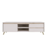 Σύνθετο σαλονιού Belka κρεμ με oak 210,6x45x152,6εκ - Image 2