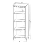 Σύνθετο σαλονιού Belka κρεμ με oak 210,6x45x152,6εκ - Image 5