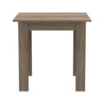 Τραπεζαρία Manka-Parker σετ 3τεμ mdf σε μαύρη-sonoma truffle απόχρωση 80x80x77εκ - Image 4