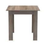 Τραπεζαρία Manka-Parker σετ 3τεμ mdf σε μαύρη-sonoma truffle απόχρωση 80x80x77εκ - Image 5