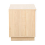Κομοδίνο Verena φυσικό με λευκό 48x40x48εκ - Image 4