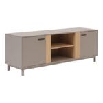 Έπιπλο τηλεόρασης Polenio taupe με φυσικό 150x40x53εκ - Image 2