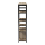 Επιδαπέδια ραφιέρα Ranea sonoma-μαύρο 85x32x150εκ - Image 5