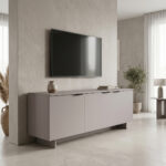 Έπιπλο τηλεόρασης Beldon γκρι 150x42x55εκ