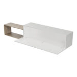 Έπιπλο τηλεόρασης επιτοίχιο Olande sonoma-λευκό 210x35x48εκ - Image 2