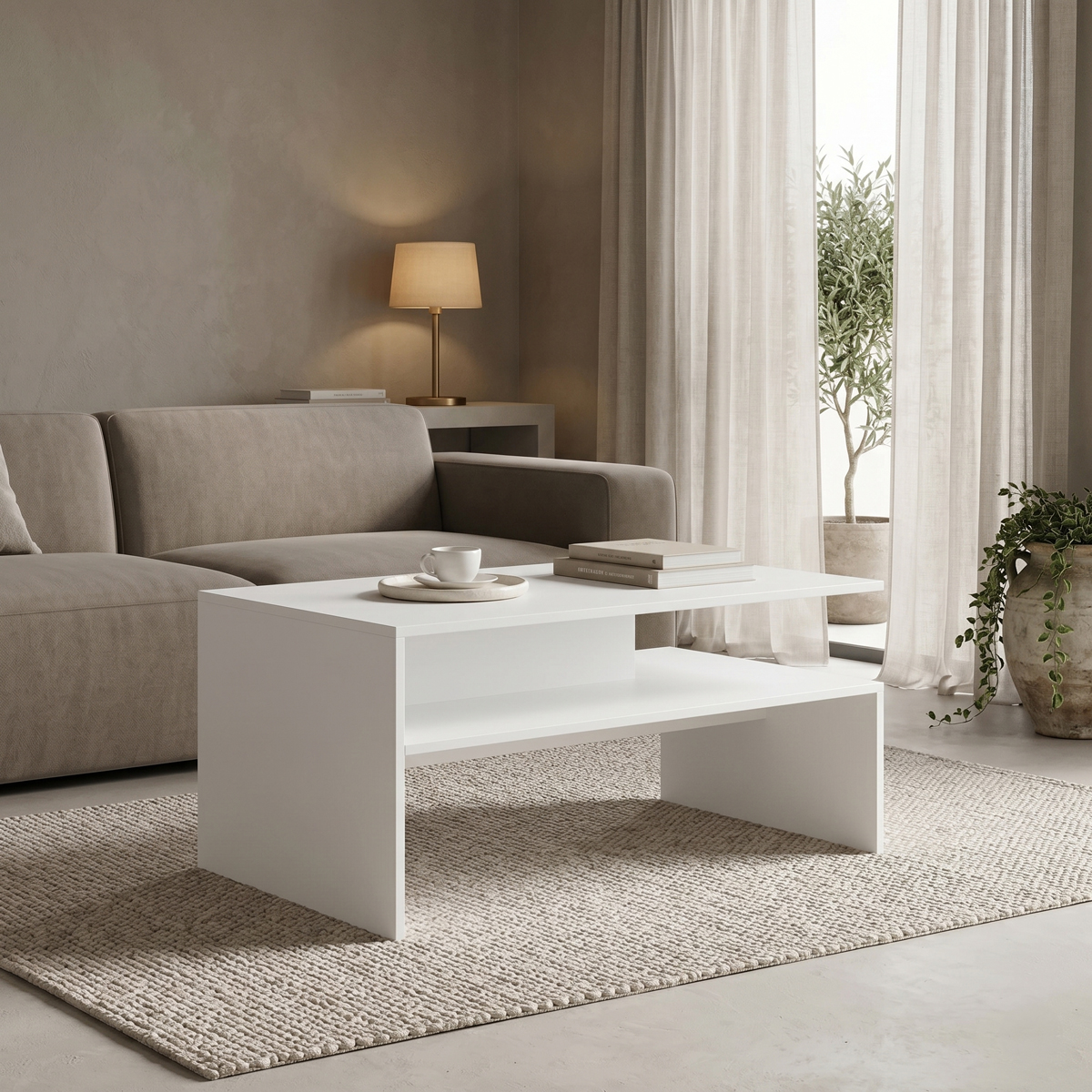 product_pako_230-000294 Τραπέζι σαλονιού Coffa λευκό 90x60x45εκ - Image 1
