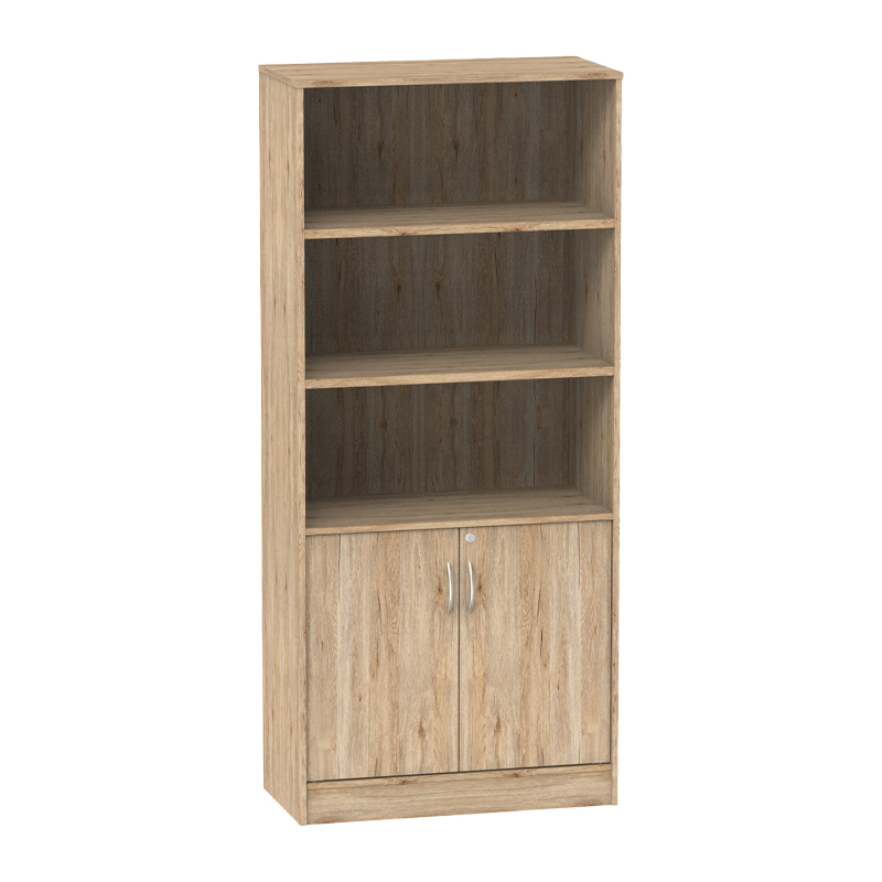 product_pako_248-000011 Βιβλιοθήκη Anze φυσικό μελαμίνης 80x40x180εκ - Image 1