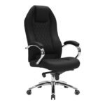 Καρέκλα γραφείου διευθυντή Ionia μαύρο PU 67x49,5x115-123εκ