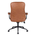 Καρέκλα γραφείου διευθυντή Philareti καφέ PU 74x71,5x108-118εκ - Image 5