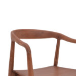 Πολυθρόνα Zonge σκελετός teak ξύλο σε καρυδί απόχρωση 54x57x76εκ - Image 6