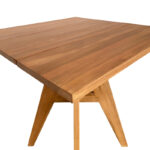 Τραπέζι Cadrada teak ξύλο σε φυσική απόχρωση 70x70x76εκ - Image 4