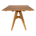 Τραπέζι Cadrada teak ξύλο σε φυσική απόχρωση 80x80x76εκ - Image 2