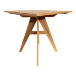 Τραπέζι Cadrada teak ξύλο σε φυσική απόχρωση 80x80x76εκ