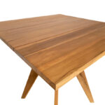 Τραπέζι Cadrada teak ξύλο σε φυσική απόχρωση 80x80x76εκ - Image 4