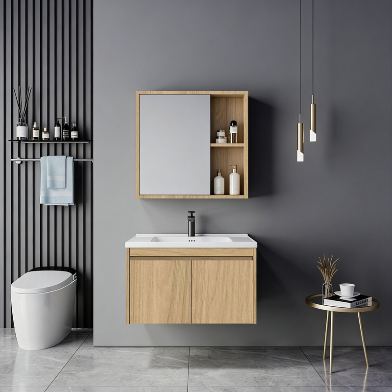 product_pako_425-000005 Πάγκος με νιπτήρα και καθρέπτη Sinkea oak - Image 1