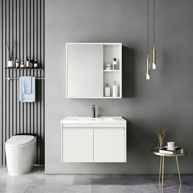 product_pako_425-000006 Πάγκος με νιπτήρα και καθρέπτη Sinkea λευκό - Image 1