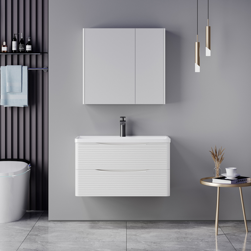 product_pako_425-000018 Πάγκος με νιπτήρα και καθρέπτη Tzouena λευκό - Image 1