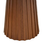 Τραπέζι Franzel sintered stone σε όψη μαρμάρου-mdf σε φυσική απόχρωση Φ120x75εκ - Image 5
