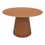 Τραπέζι Franzel mdf καρυδί Φ120x75εκ - Image 2