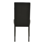 Καρέκλα Zeben μαύρο PU με πόδι μαύρο rubberwood 43,5x55,5x93,5εκ (Σετ 2 τεμαχίων) - Image 5