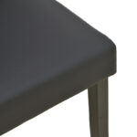 Καρέκλα Zeben μαύρο PU με πόδι μαύρο rubberwood 43,5x55,5x93,5εκ (Σετ 2 τεμαχίων) - Image 7