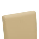 Καρέκλα Zeben εκρού PU με πόδι μαύρο rubberwood 43,5x55,5x93,5εκ (Σετ 2 τεμαχίων) - Image 6