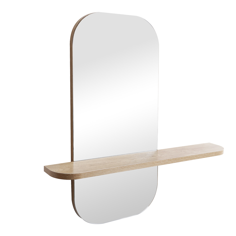 product_pako_233-000054 Καθρέπτης Lunaria MDF σε φυσική απόχρωση 60x11.5x60εκ - Image 1