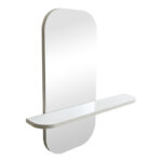 Καθρέπτης Lunaria λευκό MDF 60x11.5x60εκ