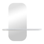 Καθρέπτης Lunaria λευκό MDF 60x11.5x60εκ - Image 3