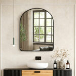Καθρέπτης Selene μαύρο MDF 46x1.2x60 εκ - Image 2