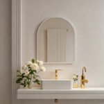 Καθρέπτης Selene λεύκο MDF 46x1.2x60 εκ - Image 2