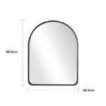 Καθρέπτης Selene λεύκο MDF 46x1.2x60 εκ - Image 4