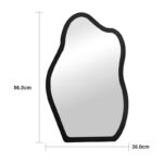 Καθρέπτης Evanthia μαύρο MDF 36x1.2x56 εκ - Image 4