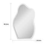 Καθρέπτης Evanthia λευκό MDF 36x1.2x56 εκ - Image 4