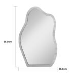 Καθρέπτης Evanthia MDF σε φυσική απόχρωση 36x1.2x56 εκ - Image 4