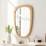 Καθρέπτης Phaedra MDF σε φυσική απόχρωση 74x2,5x120 εκ - Image 2