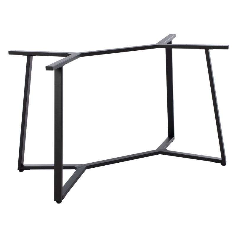 product_pako_355-000022 Βάση τραπεζιού Vampor I μεταλλική σε μαύρη απόχρωση 112x60x72εκ - Image 1