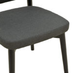Καρέκλα Siena μαύρο ύφασμα και rubberwood 48x50x81εκ (Σετ 2 τεμαχίων) - Image 7
